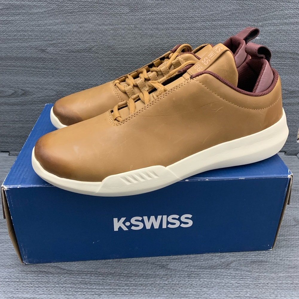 K-Swiss Gen-K Icon P 05661-217-M Mens Brown Lifestyle Sneakers Shoes 10.5 NIB